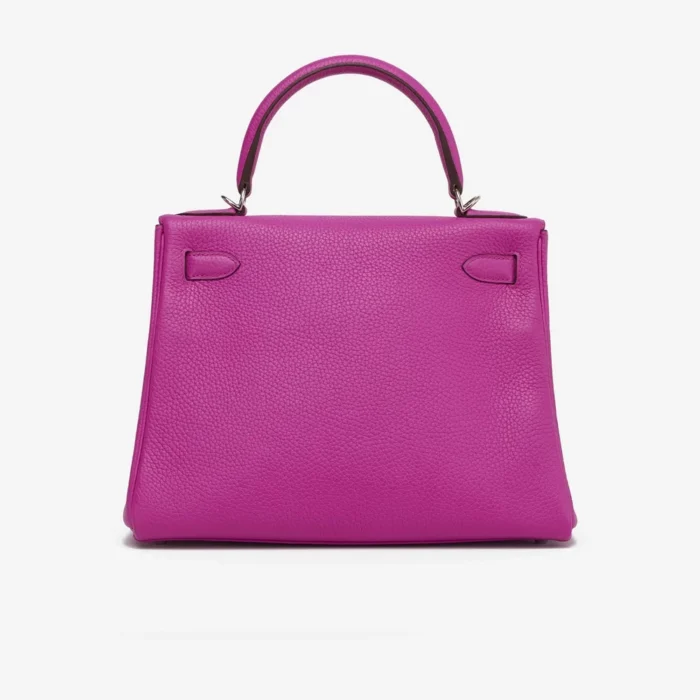 Mirror Quality Hermès Kelly 28 Togo Magnolia PHW - Replica Handbags - Image 2