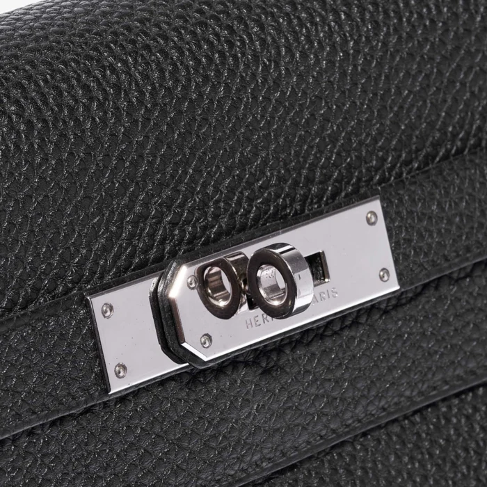 Mirror Quality Hermès Kelly 35 Togo Black PHW - Replica Handbags - Image 7