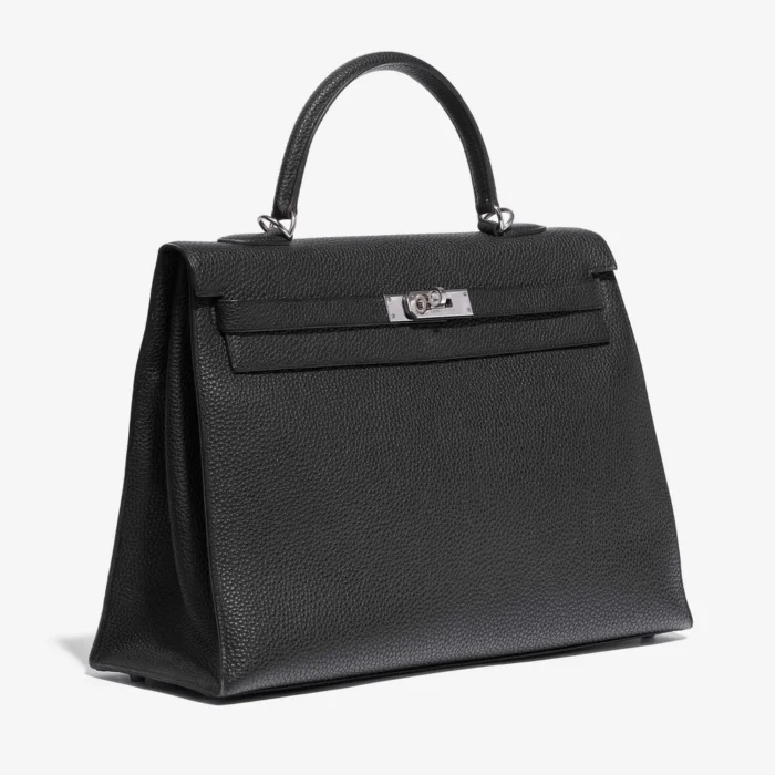 Mirror Quality Hermès Kelly 35 Togo Black PHW - Replica Handbags - Image 4