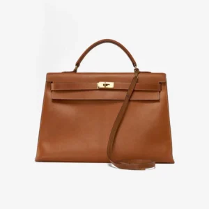 Mirror Quality Hermès Kelly 40 Porc Gold GHW | Replica Handbags