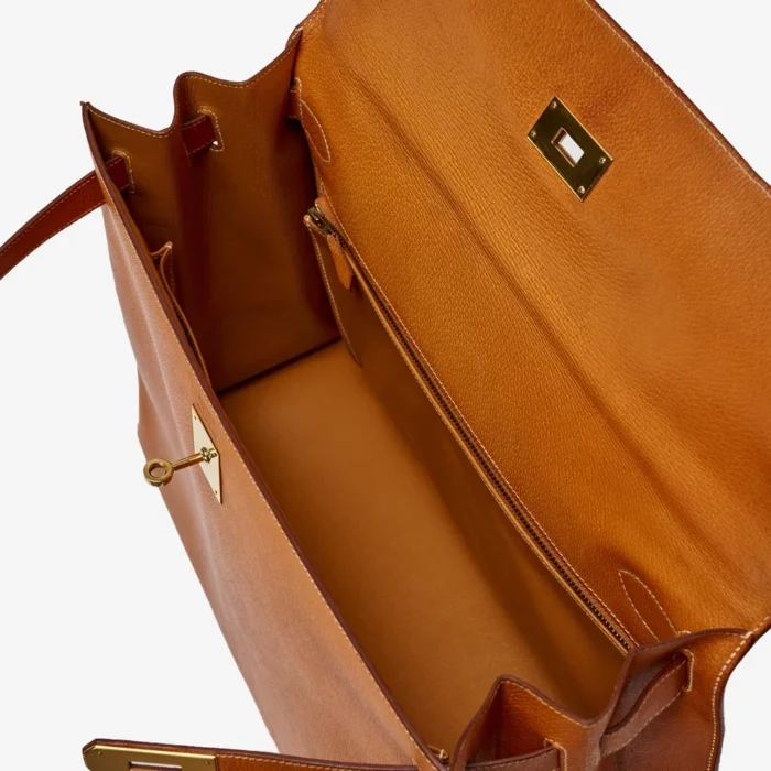 Mirror Quality Hermès Kelly 40 Porc Gold GHW - Replica Handbags - Image 4