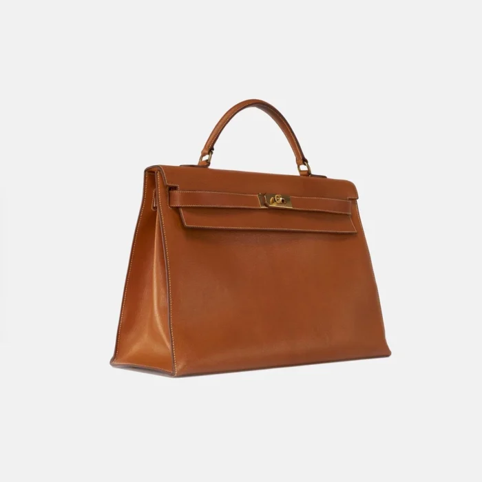 Mirror Quality Hermès Kelly 40 Porc Gold GHW - Replica Handbags - Image 3