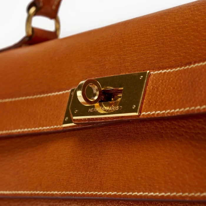 Mirror Quality Hermès Kelly 40 Porc Gold GHW - Replica Handbags - Image 5