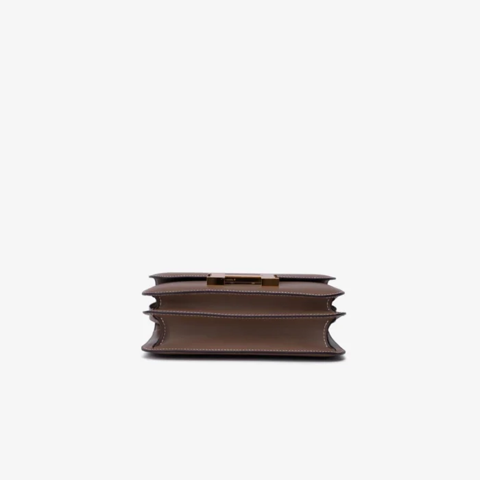 Mirror Quality Hermès Mini Constance Tadelakt Etoupe GHW - Replica Handbags - Image 3