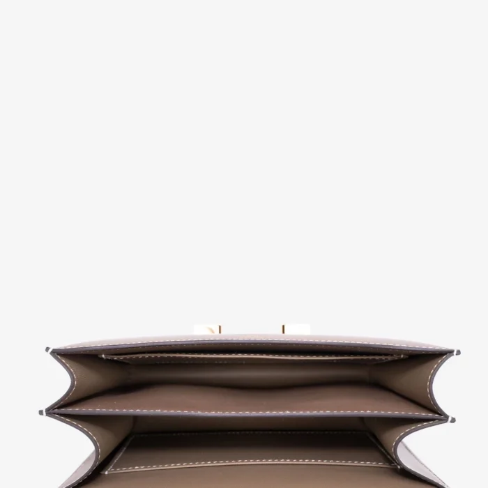 Mirror Quality Hermès Mini Constance Tadelakt Etoupe GHW - Replica Handbags - Image 5