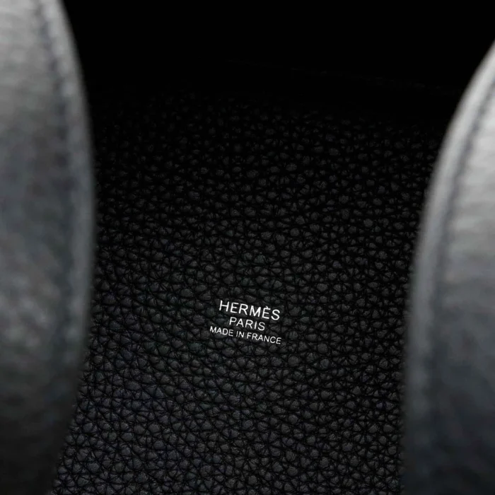 Mirror Quality Hermès Picotin 18 Clemence Black PHW - Replica Handbags - Image 6