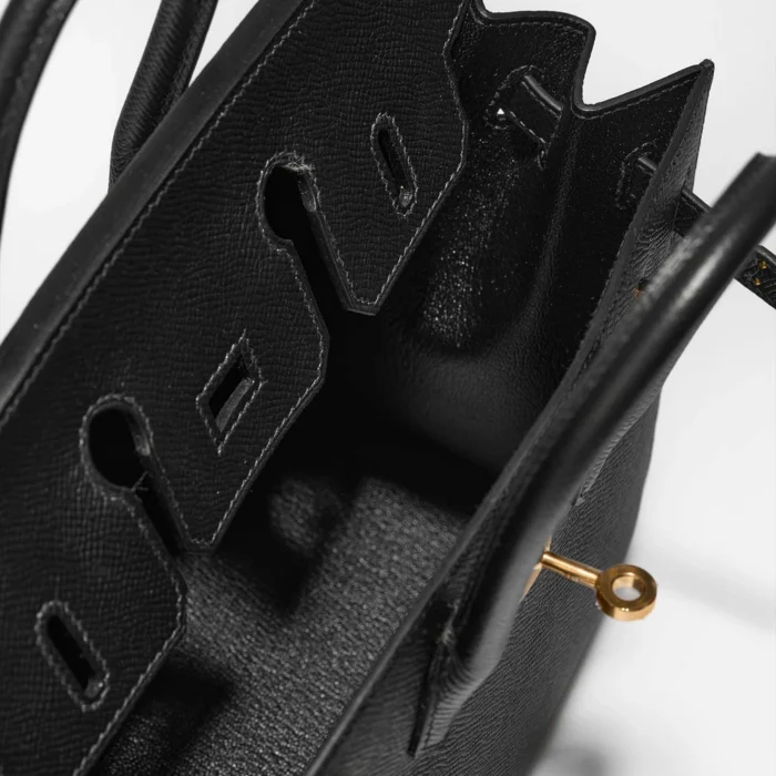 Mirror Quality Hermès Replicas Birkin 25 Epsom Black GHW - DLF - Image 5