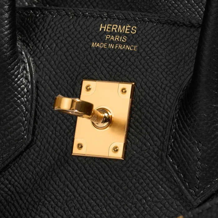 Mirror Quality Hermès Replicas Birkin 25 Epsom Black GHW - DLF - Image 6