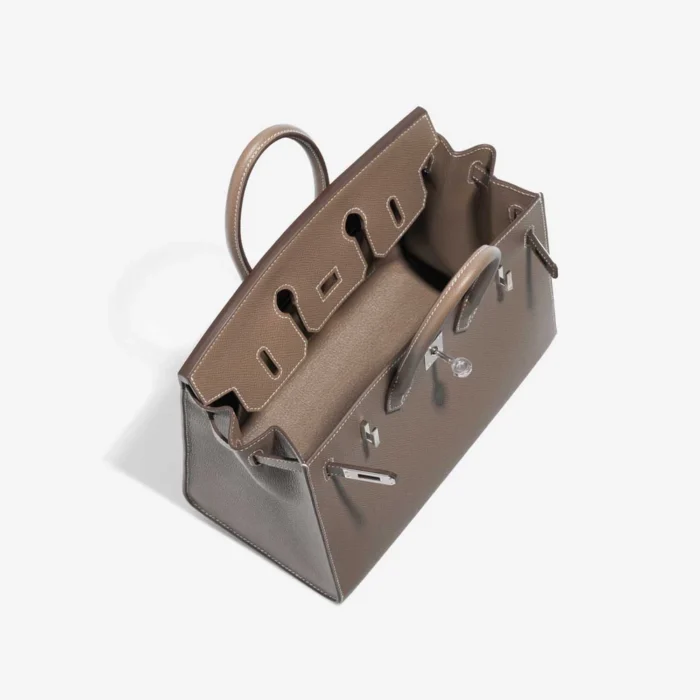 Mirror Quality Hermès Replicas Birkin 25 Epsom Etoupe PHW - DLF - Image 5