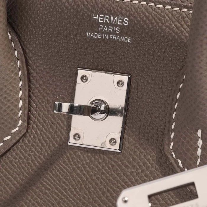 Mirror Quality Hermès Replicas Birkin 25 Epsom Etoupe PHW - DLF - Image 6