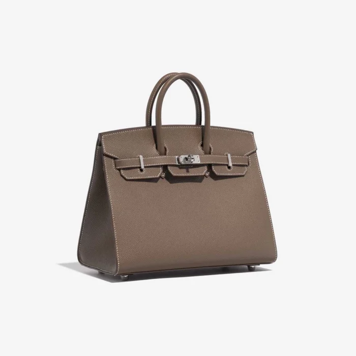 Mirror Quality Hermès Replicas Birkin 25 Epsom Etoupe PHW - DLF - Image 4