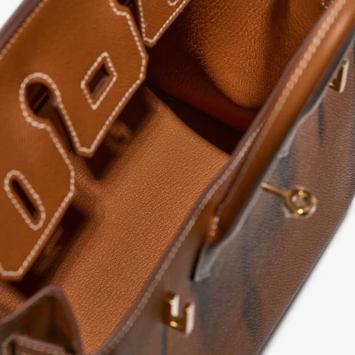 Mirror Quality Hermès Replicas Birkin 25 Epsom Gold GHW - DLF - Image 5