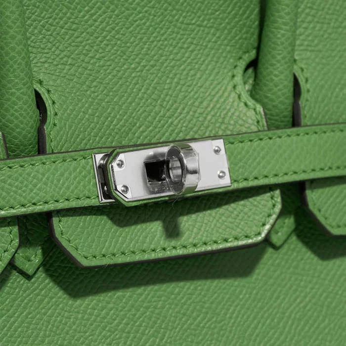 Mirror Quality Hermès Replicas Birkin 25 Epsom Vert Yucca PHW - DLF - Image 7