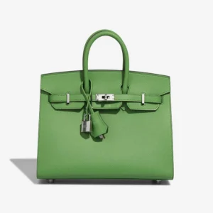 Mirror Quality Hermès Replicas Birkin 25 Epsom Vert Yucca PHW - DLF