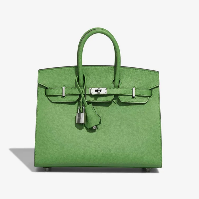 Mirror Quality Hermès Replicas Birkin 25 Epsom Vert Yucca PHW - DLF