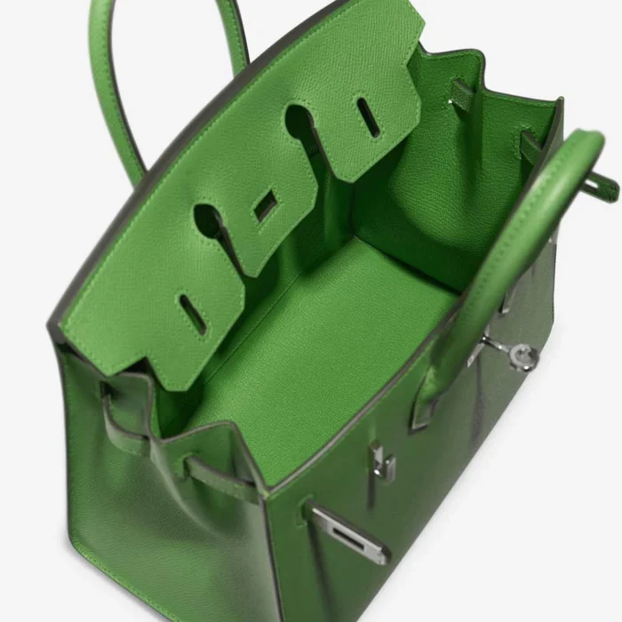 Mirror Quality Hermès Replicas Birkin 25 Epsom Vert Yucca PHW - DLF - Image 5