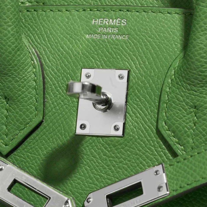 Mirror Quality Hermès Replicas Birkin 25 Epsom Vert Yucca PHW - DLF - Image 6