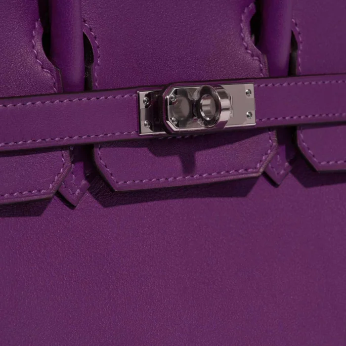 Mirror Quality Hermès Replicas Birkin 25 Swift Anemone PHW - DLF - Image 6