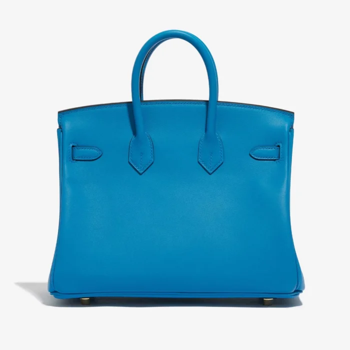 Mirror Quality Hermès Replicas Birkin 25 Swift Blue Frida GHW - DLF - Image 2