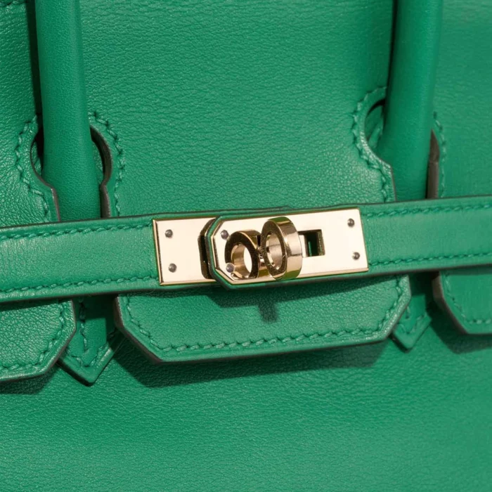 Mirror Quality Hermès Replicas Birkin 25 Swift Menthe GHW - DLF - Image 7