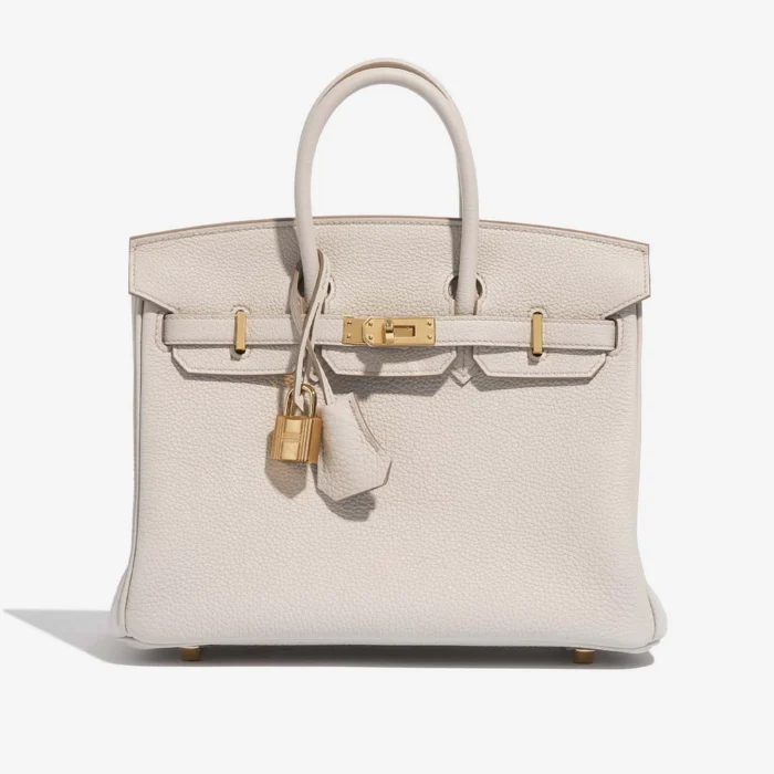 Mirror Quality Hermès Replicas Birkin 25 Togo Beton GHW - DLF