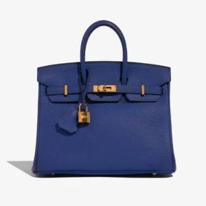 Mirror Quality Hermès Replica Birkin 25 Blue Electrique GHW