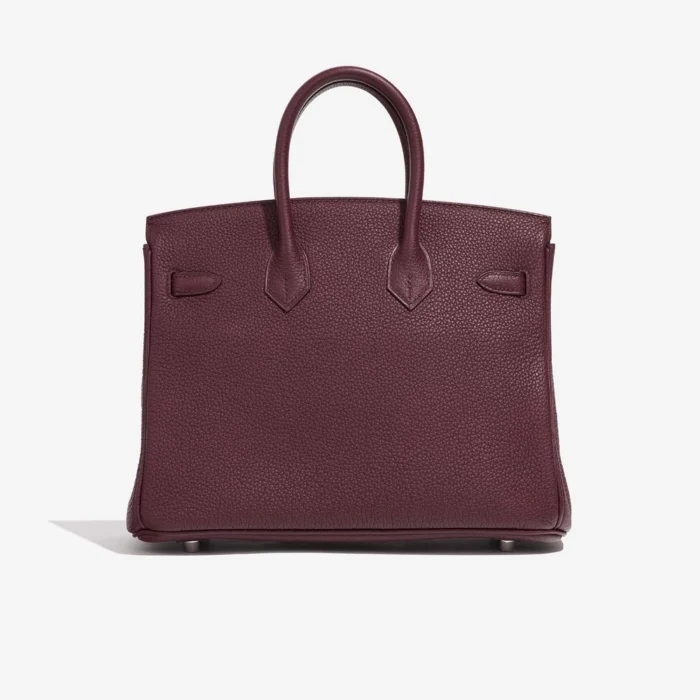 Mirror Quality Hermès Replicas Birkin 25 Togo Bordeaux PHW - DLF - Image 2