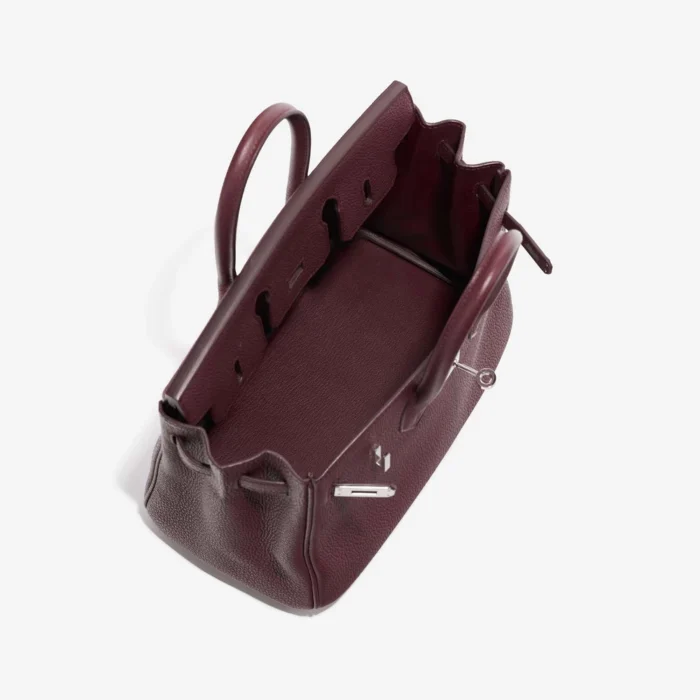 Mirror Quality Hermès Replicas Birkin 25 Togo Bordeaux PHW - DLF - Image 5