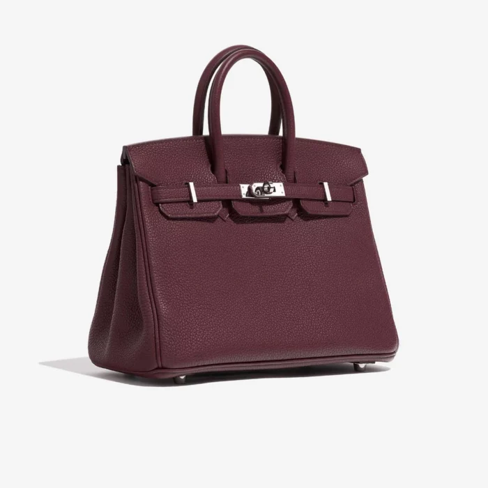 Mirror Quality Hermès Replicas Birkin 25 Togo Bordeaux PHW - DLF - Image 4