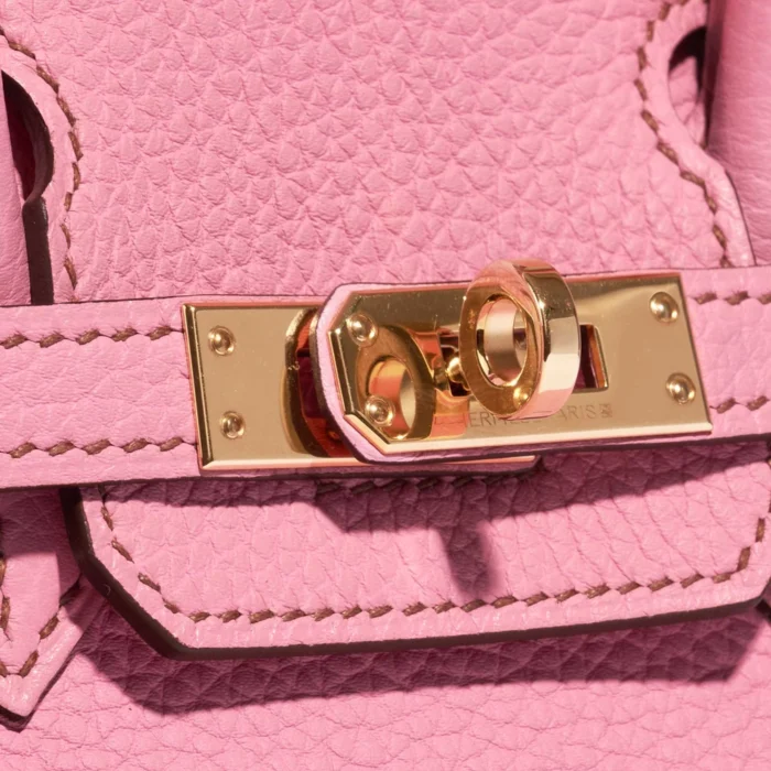 Mirror Quality Hermès Replicas Birkin 25 Togo Bubblegum 5P GHW - DLF - Image 7