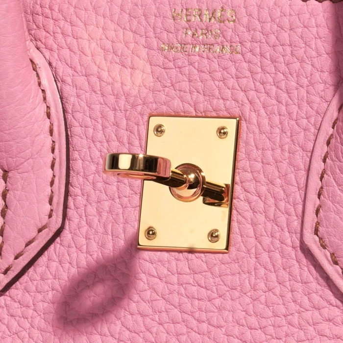 Mirror Quality Hermès Replicas Birkin 25 Togo Bubblegum 5P GHW - DLF - Image 6