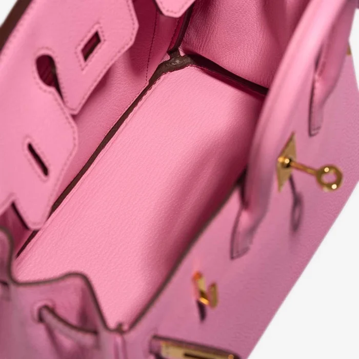 Mirror Quality Hermès Replicas Birkin 25 Togo Bubblegum GHW - DLF - Image 5