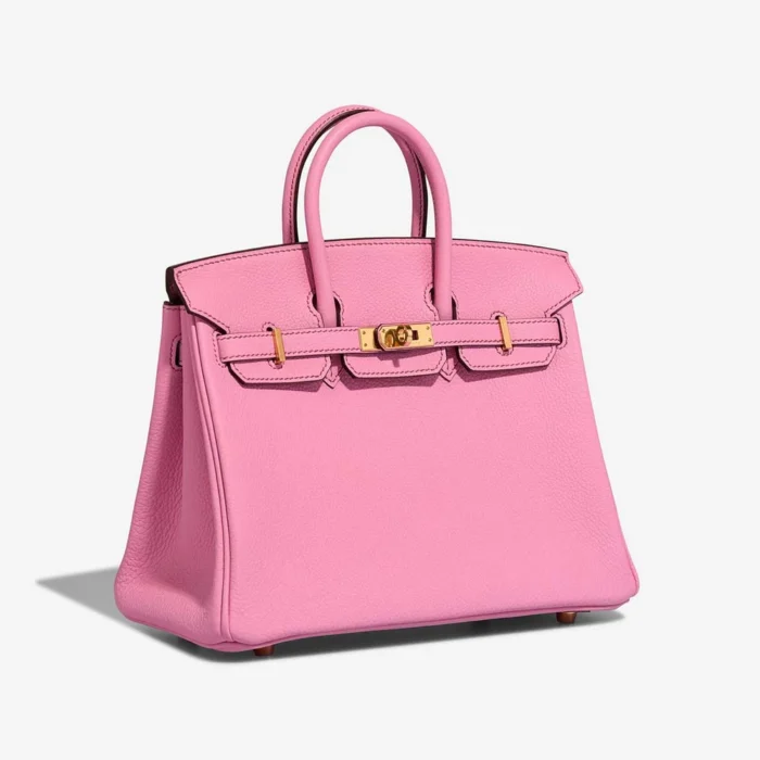 Mirror Quality Hermès Replicas Birkin 25 Togo Bubblegum GHW - DLF - Image 4