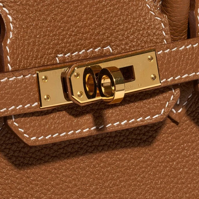 Mirror Quality Hermès Replicas Birkin 25 Togo Gold GHW - DLF - Image 6