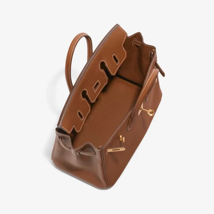 Mirror Quality Hermès Replicas Birkin 25 Togo Gold GHW - DLF - Image 5