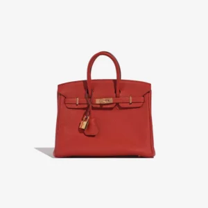 Mirror Quality Hermès Replicas Birkin 25 Rouge Vermillon GHW