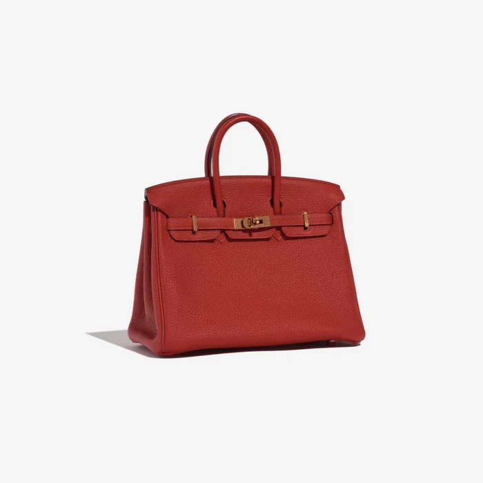 Mirror Quality Hermès Replicas Birkin 25 Togo Rouge Vermillon GHW - DLF - Image 4