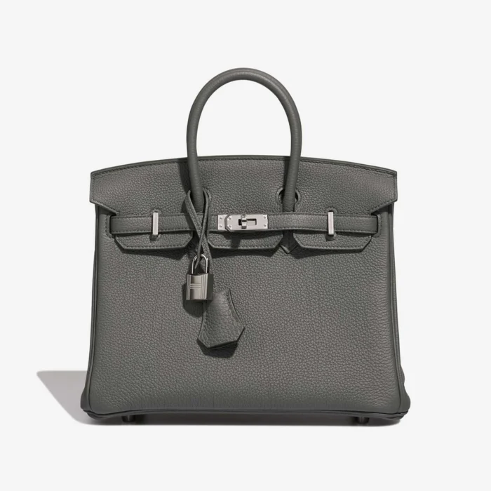Mirror Quality Hermès Replicas Birkin 25 Togo Vert Amande PHW - DLF