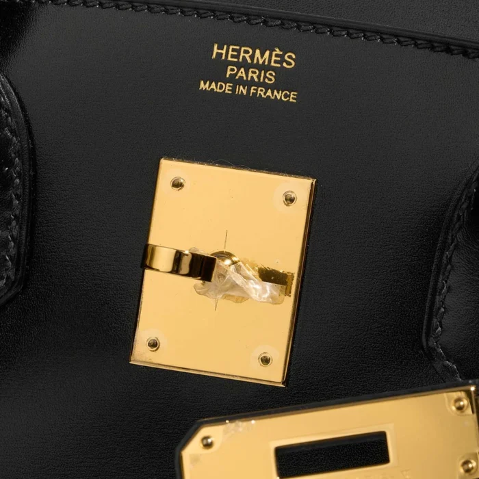 Mirror Quality Hermès Replicas Birkin 30 Box Black GHW - DLF - Image 5