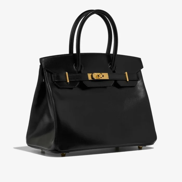 Mirror Quality Hermès Replicas Birkin 30 Box Black GHW - DLF - Image 4