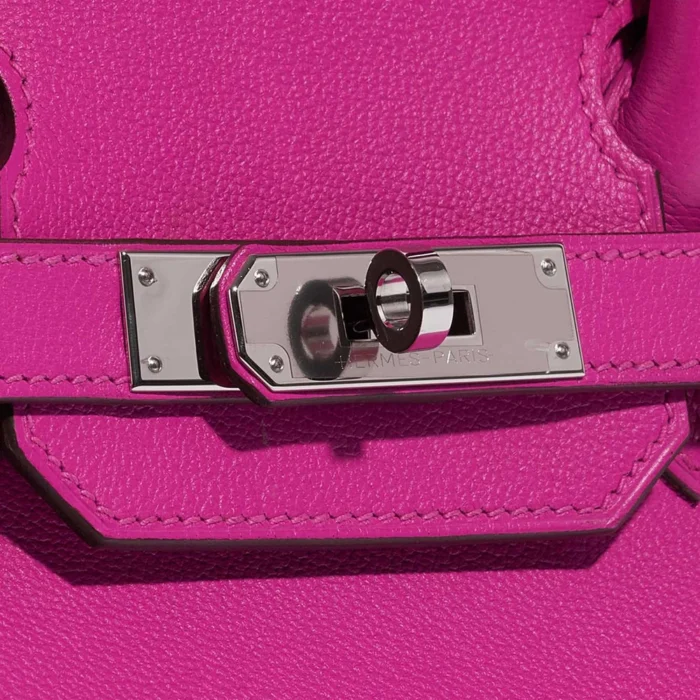 Mirror Quality Hermès Replicas Birkin 30 Clemence Magnolia PHW - DLF - Image 7