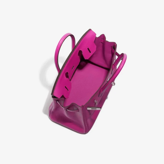 Mirror Quality Hermès Replicas Birkin 30 Clemence Magnolia PHW - DLF - Image 5