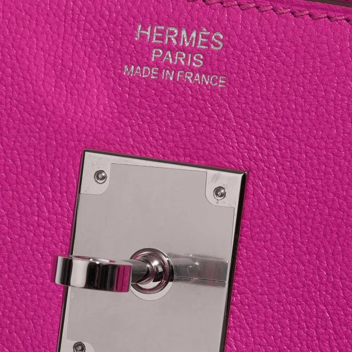 Mirror Quality Hermès Replicas Birkin 30 Clemence Magnolia PHW - DLF - Image 6