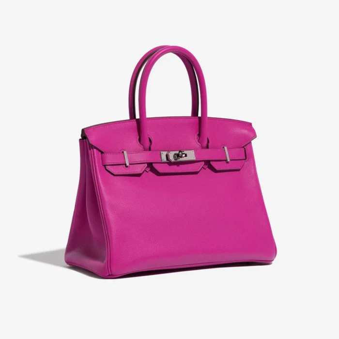 Mirror Quality Hermès Replicas Birkin 30 Clemence Magnolia PHW - DLF - Image 4