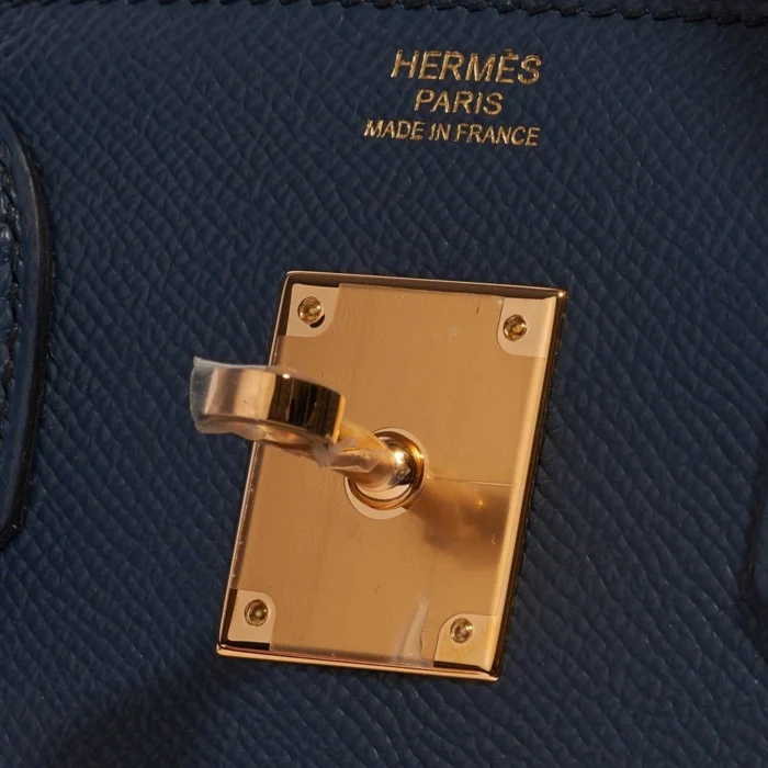 Mirror Quality Hermès Replicas Birkin 30 Epsom Blue Indigo GHW - DLF - Image 6