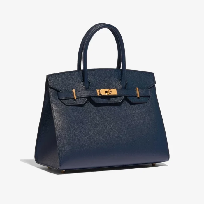 Mirror Quality Hermès Replicas Birkin 30 Epsom Blue Indigo GHW - DLF - Image 4