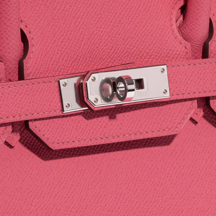 Mirror Quality Hermès Replicas Birkin 30 Epsom Rose Azalee PHW - DLF - Image 6