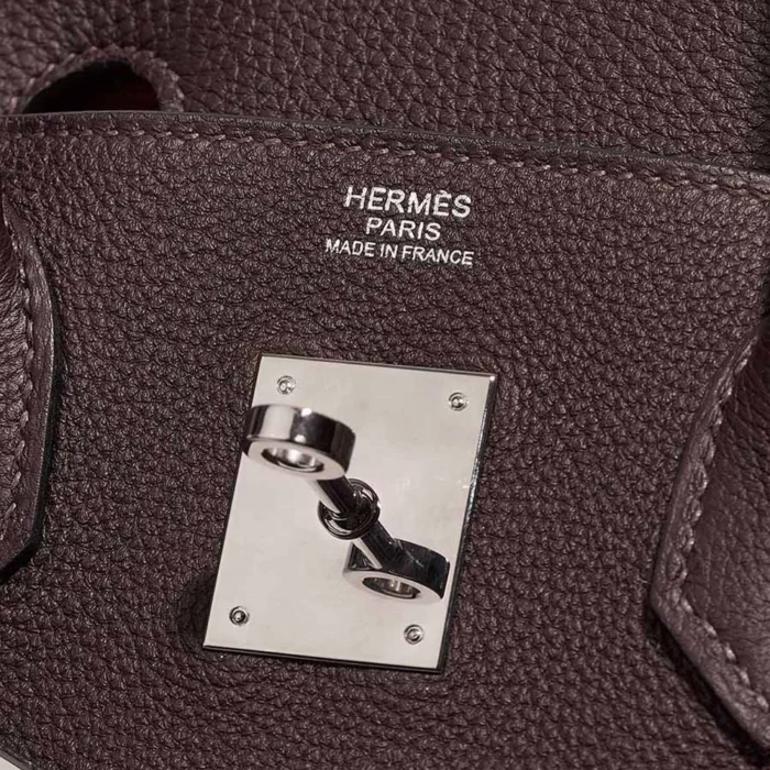 Mirror Quality Hermès Replicas Birkin 30 Evercolor Verso ebene/Sesame PHW - DLF - Image 6