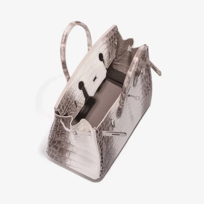 Mirror Quality Hermès Replicas Birkin 30 Matte Alligator Himalaya Blanc PHW - DLF - Image 5
