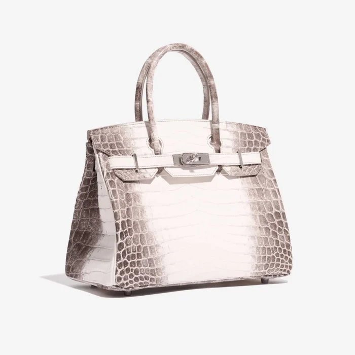 Mirror Quality Hermès Replicas Birkin 30 Matte Alligator Himalaya Blanc PHW - DLF - Image 4